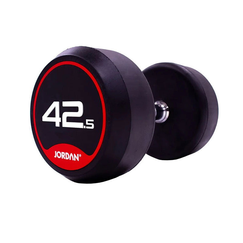 JORDAN® Rubber Dumbbells - Up to 70kg (Red)