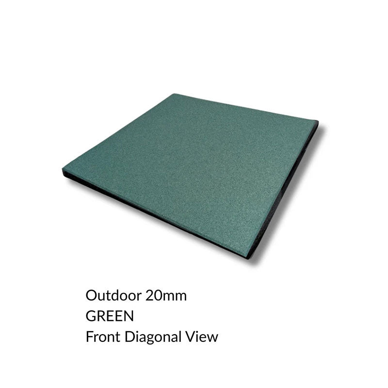 Safety Rubber Tiles - 500mm x 500mm
