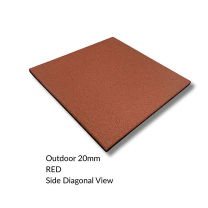 Safety Rubber Tiles - 500mm x 500mm