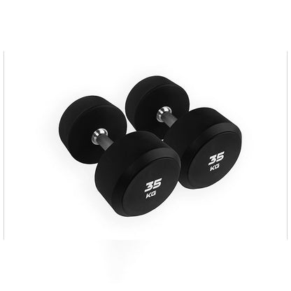 Urethane Round Dumbbells Sets With Optional Storage Rack 35kg