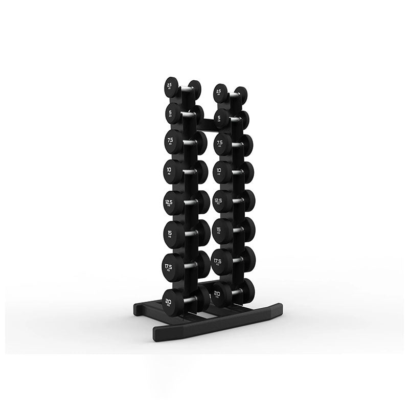 Urethane Round Dumbbells Sets With Optional Storage Rack 40kg
