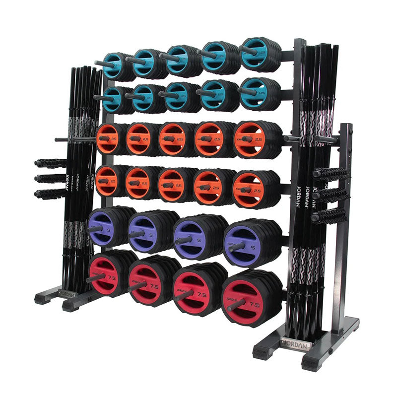 JORDAN® Ignite Pump X ™ Urethane Studio Barbell Sets and Plates