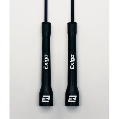 Exigo Stealth Super Pro Adjustable Speed Rope - Black - Black