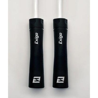Exigo Stealth Heavy Power Jump Rope - Black/White - Black