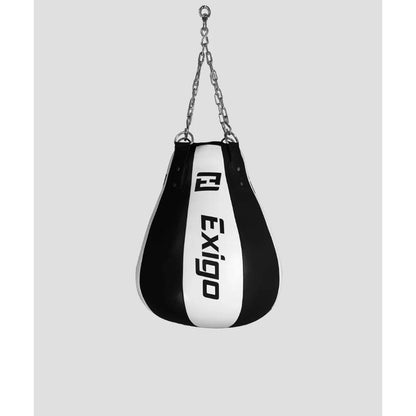 Exigo Super Pro 25kg Leather Maize Bag - Black/White - Black/White