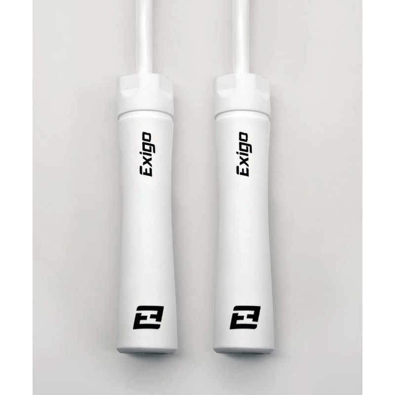Exigo Stealth Heavy Power Jump Rope - Black/White - White