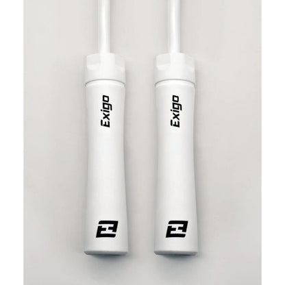 Exigo Stealth Heavy Power Jump Rope - Black/White - White